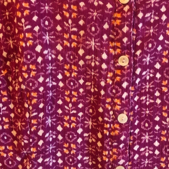 eddie bauer womens lot of 2 short sleeve button up blouses sz XS - Picture 3 of 10